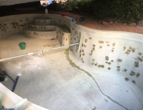 Pool resurfacing  Lesmurdie (before) – October 2018