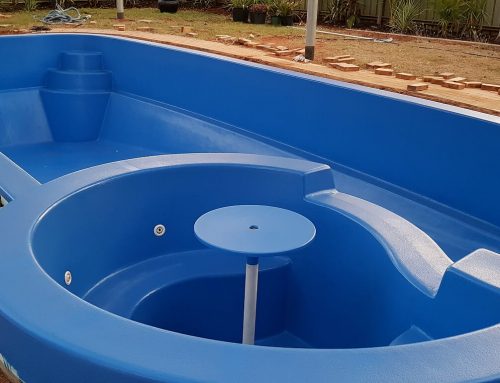 Large fibreglass pool renovation in South Hedland (after) – September 2018.